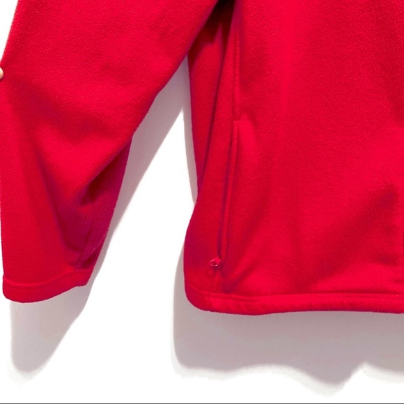 Hanes Men's Vivid Red Fleece Jacket - Picture 4 of 7